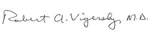 Robert Vigersky, M.D.signature