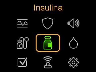 Select Insulin screen